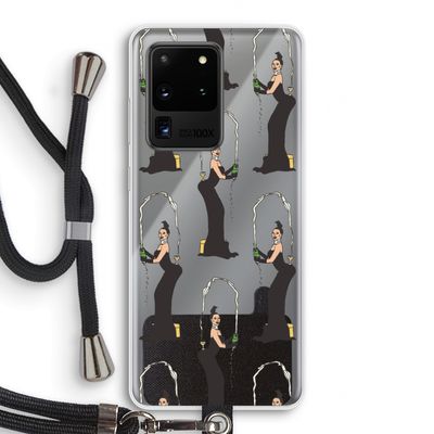 Pop Some Kim: Samsung Galaxy S20 Ultra Transparant Hoesje met koord