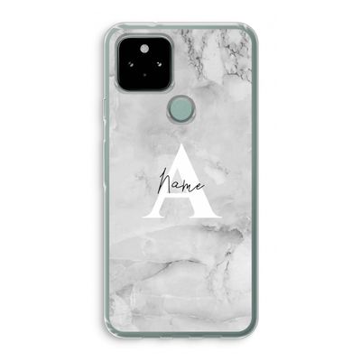 Ivory Marble: Google Pixel 5 Transparant Hoesje