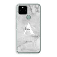 Ivory Marble: Google Pixel 5 Transparant Hoesje