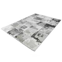 Vintage Vloerkleed - Marmer Blokjes Design - Century - Grijs -120 x 170 cm Vintage Vloerkleed - Marmer Blokjes Design - Century - Grijs -120 x 170 cm