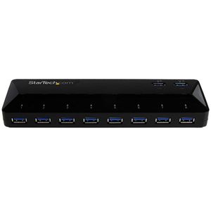 StarTech.com 10-Poorts USB 3.0 Hub met oplaad en sync poort 2 x 1.5A poorten