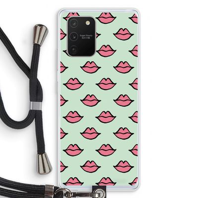 Lipjes: Samsung Galaxy S10 Lite Transparant Hoesje met koord