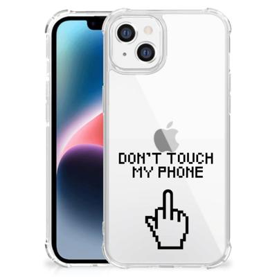 Apple iPhone 14 Plus Anti Shock Case Finger Don't Touch My Phone Apple iPhone 14 Plus Anti Shock Case Finger Don't Touch My Phone