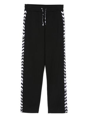 Missoni Kids pantalon de jogging à imprimé zig zag - Noir