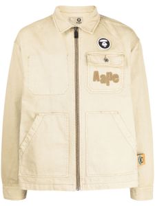 AAPE BY *A BATHING APE® veste légère à patch logo - Tons neutres