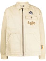 AAPE BY *A BATHING APE® veste légère à patch logo - Tons neutres