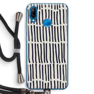 Moroccan stripes: Huawei P20 Lite Transparant Hoesje met koord