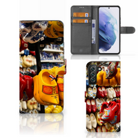 Samsung Galaxy S22 Plus Flip Cover Klompen - thumbnail