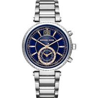 Michael Kors Dames Parker chronograaf marine wijzerplaat roestvrij stalen horloge MK6117