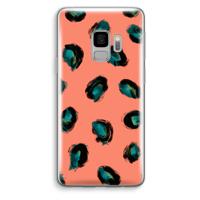 Pink Cheetah: Samsung Galaxy S9 Transparant Hoesje - thumbnail