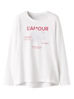 Name it winter top meisjes - wit - NkfViolet - loose fit