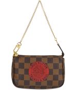 Louis Vuitton Pre-Owned sac à main Damier Ebène Trunk Pochette Accessoires (2008) - Marron - thumbnail