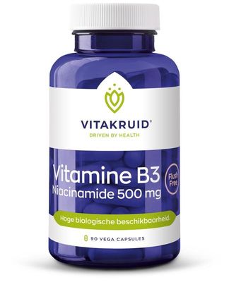 Vitamine B3 Niacinamide 500 mg Flush Free