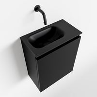 Toiletmeubel Mondiaz Ture | 40 cm | Meubelkleur Urban | Eden wastafel Urban Links | Zonder kraangat