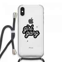 Girl Gang: iPhone XS Max Transparant Hoesje met koord