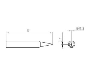 Weller RTP 002 S NW Soldeerpunt Beitelvorm Grootte soldeerpunt 0.2 mm Lengte soldeerpunt: 17 mm Inhoud: 1 stuk(s)