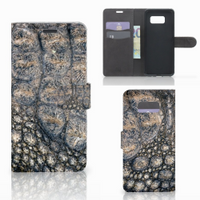 Samsung Galaxy S8 Plus Telefoonhoesje met Pasjes Krokodillenprint - thumbnail