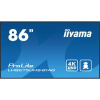 Iiyama ProLite LH8675UHS-B1AG Digital Signage display Energielabel: G (A - G) 217.4 cm (85.6 inch) 3840 x 2160 Pixel 24/7 Anti-burn-in-functie, Media - thumbnail