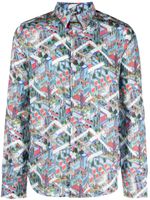 PS Paul Smith chemise Jack's World - Bleu