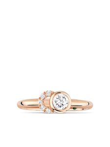 Courbet bague CO en or rose recyclé 18ct ornée de diamants créés en laboratoire