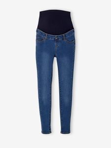 Naadloze skinny zwangerschapsjeans verschoten blauw