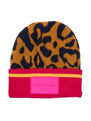 Marc Jacobs Kids bonnet colour block en maille - Orange