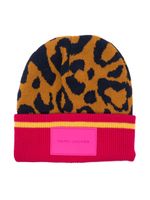 Marc Jacobs Kids bonnet colour block en maille - Orange Marc Jacobs Kids bonnet colour block en maille - Orange
