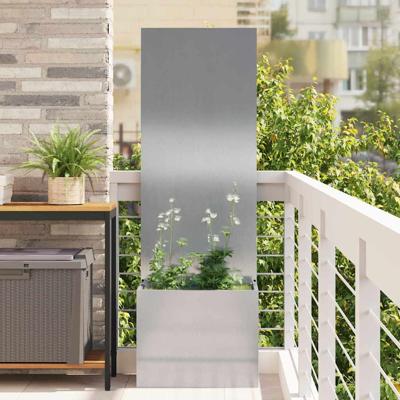 Tuinplant met Decoratief Paneel Zilver 50 x 140 cm