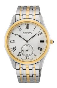Seiko SRK048P1 Horloge staal zilver-en goudkleurig 39 mm