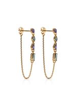 Dinny Hall boucles d'oreilles pendantes serties de cristaux - thumbnail