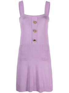 Viktor & Rolf robe en maille à bretelles - Violet