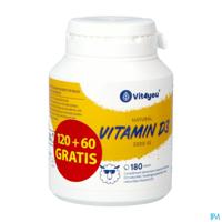 Vit4you Vitamine D3 3000 Ie Pearls 180 Vit4you Vitamine D3 3000 Ie Pearls 180