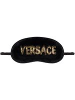 Versace masque de nuit à logo brodé - Noir - thumbnail