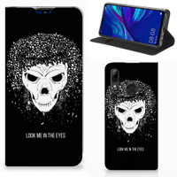 Mobiel BookCase Huawei P Smart (2019) Skull Hair