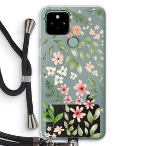 Botanical sweet flower heaven: Pixel 5 Transparant Hoesje met koord