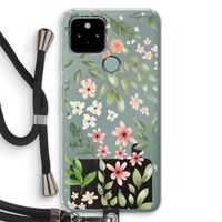 Botanical sweet flower heaven: Pixel 5 Transparant Hoesje met koord