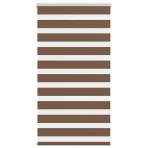 VidaXL Zebra rolgordijn 85x100 cm stofbreedte 80,9 cm polyester bruin