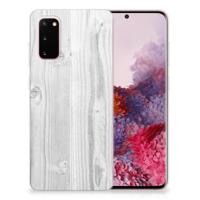 Samsung Galaxy S20 | Bumper Hoesje | White Wood