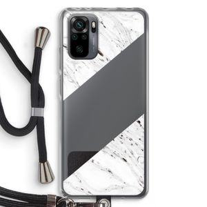 Biggest stripe: Xiaomi Redmi Note 10 Pro Transparant Hoesje met koord