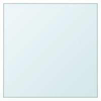 Tafelblad 30x30 cm gehard glas transparant
