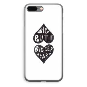 Big butt bigger heart: iPhone 8 Plus Transparant Hoesje