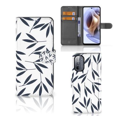Motorola Moto G31 | G41 Hoesje Leaves Blue