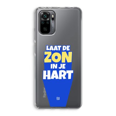Laat de zon in je hart: Xiaomi Redmi Note 10 Pro Transparant Hoesje
