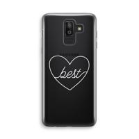 Best heart pastel: Samsung Galaxy J8 (2018) Transparant Hoesje - thumbnail