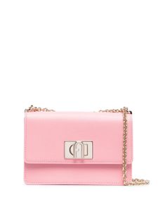 Furla sac cabas en cuir à plaque logo - Rose