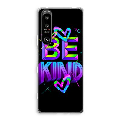 Be Kind: Sony Xperia 1 III Transparant Hoesje