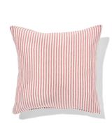 HEMA Kussenhoes 50x50cm Katoen Strepen Terra (terra)