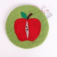 Vilten Onderzetter Appel Groen (Rond) Vilten Onderzetter Appel Groen (Rond)