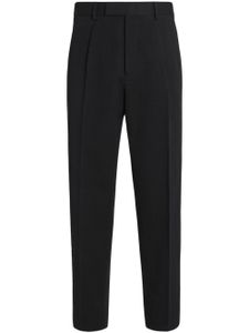 Zegna pantalon de costume à pinces - Noir