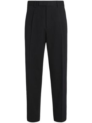 Zegna pantalon de costume à pinces - Noir